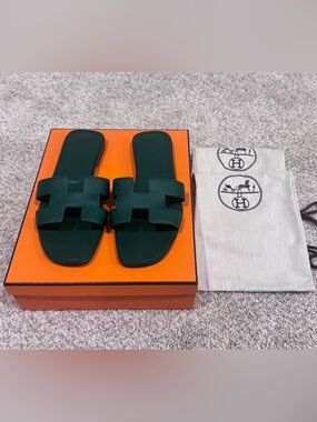 Hermès oran sandals - cactus